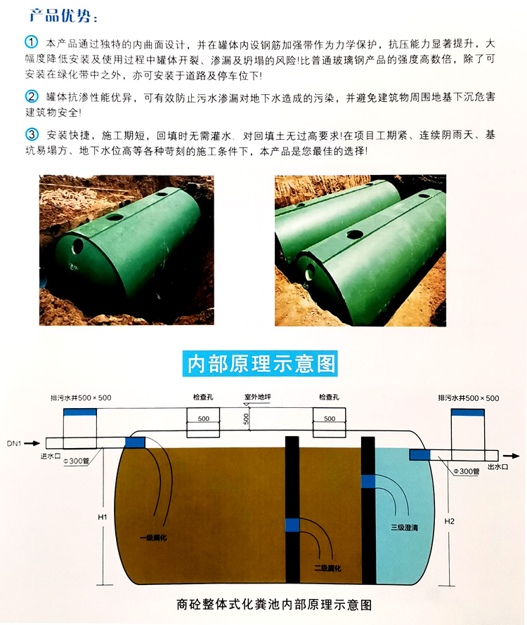 澄江玻璃钢化粪池